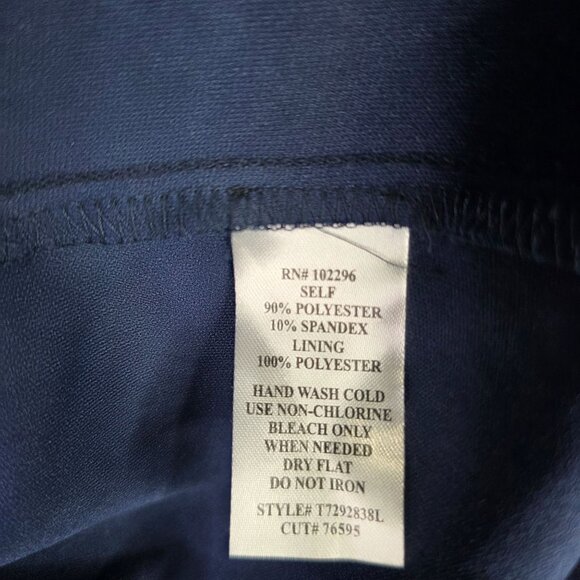 Womens Connected Apparel Navy & Pink Floral Maxi Faux Wrap Dress 3/4 Sleeves 22W - Picture 4 of 8